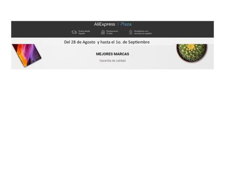 Promociones Aliexpress Plaza. Grandes ofertas a un magnifico precio