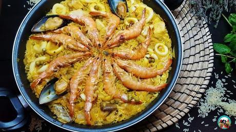 Paella de verduras