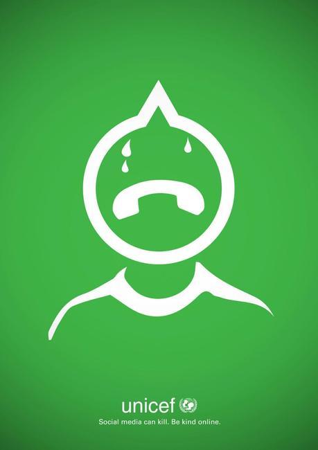UNICEF lanza una impactante gráfica para combatir el acoso en redes sociales