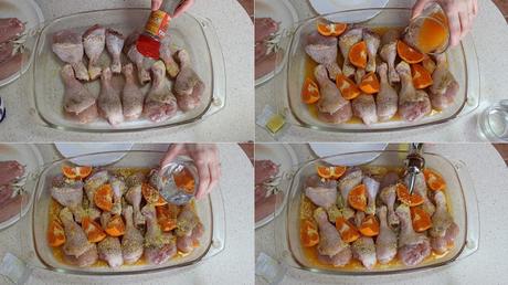 RECETA -  Jamoncitos de pollo a la mandarina