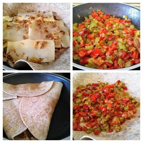 Fajita rellena de verduras