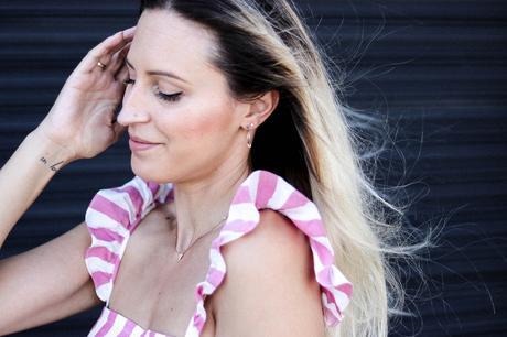 PINK STRIPED DRESS PINK STRIPED DRESS