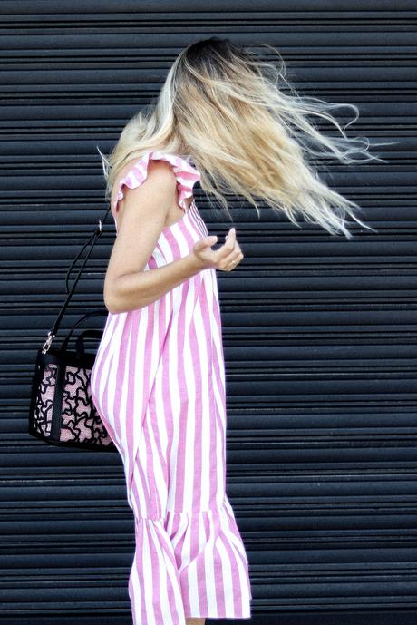 PINK STRIPED DRESS