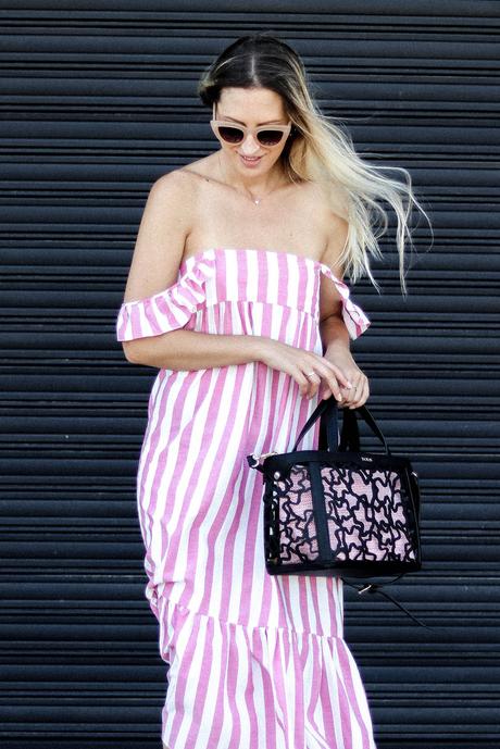 PINK STRIPED DRESS