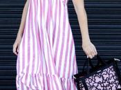Pink striped dress