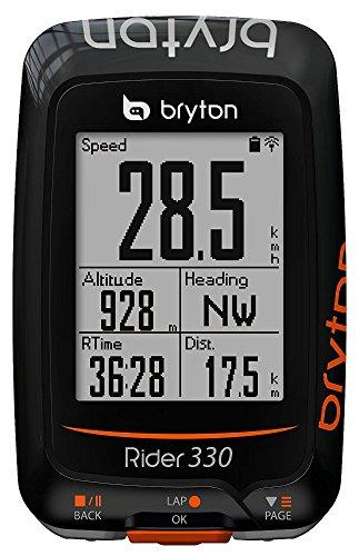 Bryton Rider 330T Velocímetro Computador GPS, Unisex adulto, Negro, Única