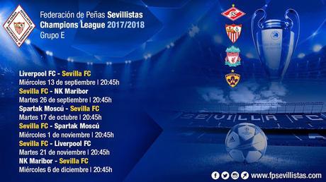 Rivales del Sevilla FC en la Fase de Grupos de la Champions League
