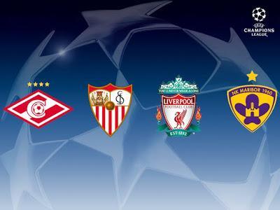 Rivales del Sevilla FC en la Fase de Grupos de la Champions League
