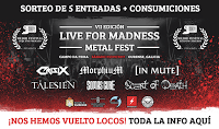 Concurso Live for Madness metal fest 2017