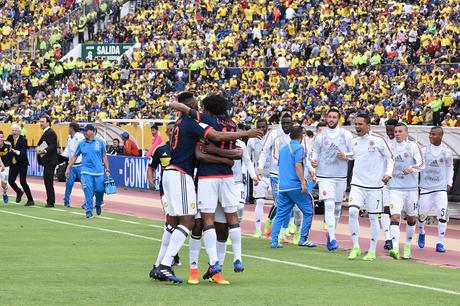 Jugadores de la Selección Colombia