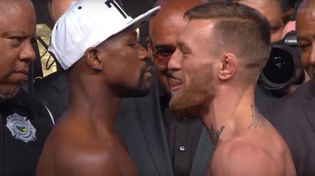 Pesaje de la pelea entre Mayweather y McGregor en Las Vegas Pesaje de la pelea entre Mayweather y McGregor en Las Vegas