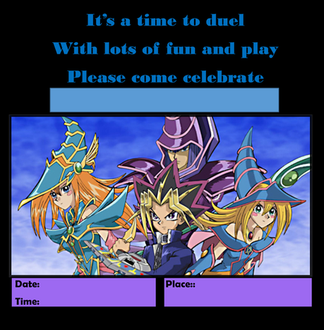 fiesta temática Yu Gi Oh!