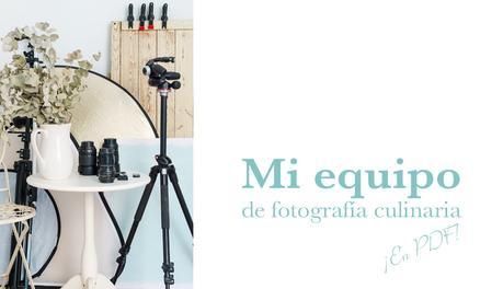 equipo de fotografía culinaria