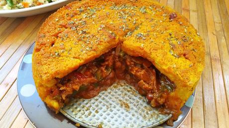 Polenta criolla venezolana vegana