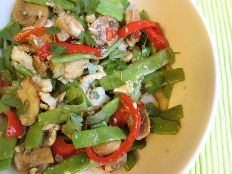 Ensalada de judias verdes con bacalao