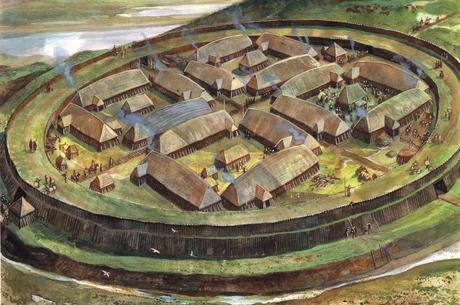 La imponente fortaleza de Trelleborg resguardaba también mujeres y niños