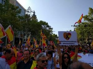 Manifestación 26A 2017 No tinc Por, No tengo miedo: INTOLERABLE