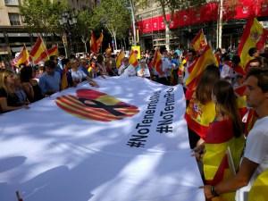 Manifestación 26A 2017 No tinc Por, No tengo miedo: INTOLERABLE