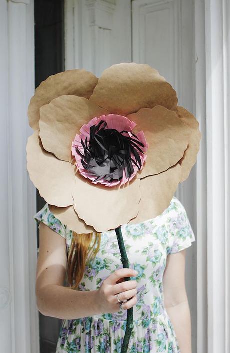 16 ideas sencillas de flores de papel kraft - Paperblog
