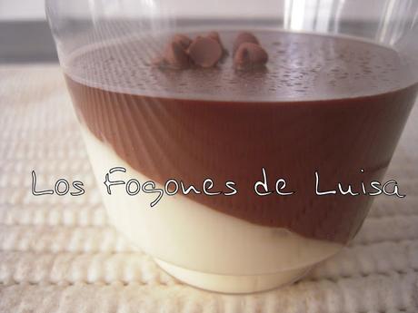 TARTA DOS CHOCOLATES EN COPA INCLINADA