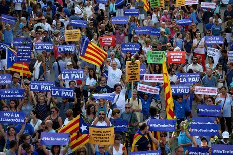 Medio millón de personas se manifiestan en Barcelona contra España y a favor de la independencia