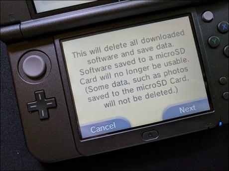 Como reiniciar una consola Nintendo 3DS a sus valores de fabrica