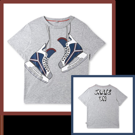 camiseta para niños, patines skate on by Stella McCartney