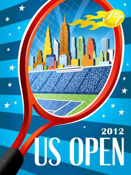 poster conmemorativo torneo abierto de tenis 2012