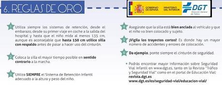 recomendaciones dgt sistema retencion infantil