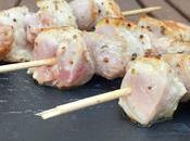 Brochetas cerdo marinado
