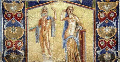 Mosaico de motivos marinos. Quinok (Wikipedia Creative Commons)