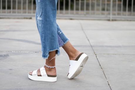 CULOTTE JEANS AND WHITE