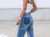 Culotte jeans white