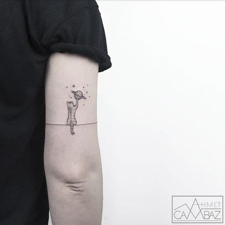 Un artista Turco crea un nuevo estilo de Tatuajes sencillos y creativos