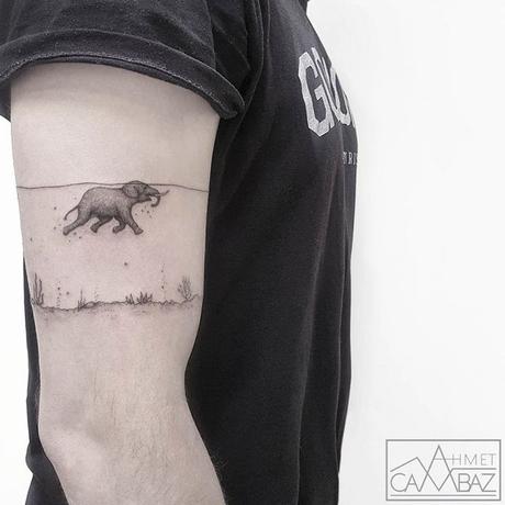 Un artista Turco crea un nuevo estilo de Tatuajes sencillos y creativos