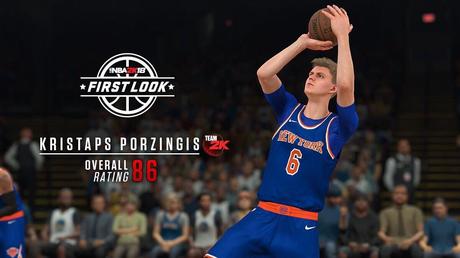 Kristaps Porzingis será el atleta de portada de My NBA 2K18