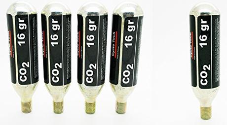 5x Bombona Botella de CO2 16g Inflado Rueda Neumatico Bicicleta MTB Carretera 3066_5