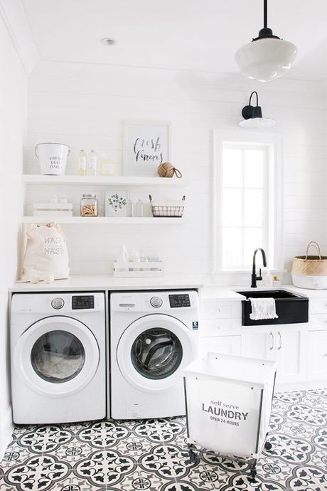 Inspírate: una lavandería casera con encanto