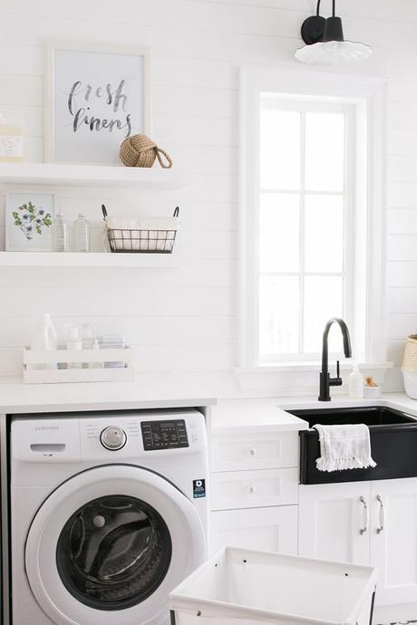 Inspírate: una lavandería casera con encanto
