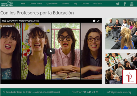 QUÉ EDUCACIÓN, Webserie en vídeo-píldoras educativas producida por @FundPromaestro