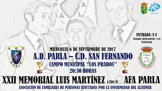 La AD Parla sudará la camiseta en un partido solidario a favor de nuestra entidad