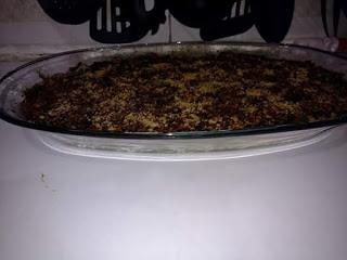 Pastel de acelga con papas doradas