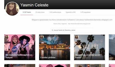 Perfil Shasmine Cianne We Heart It Nueva actualización, artículos en We Heart It, perfil, trafico del blog