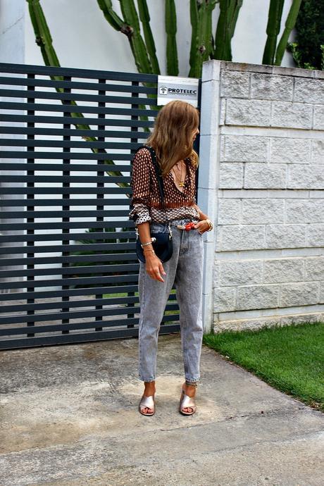 vintage camisa y mommy pants