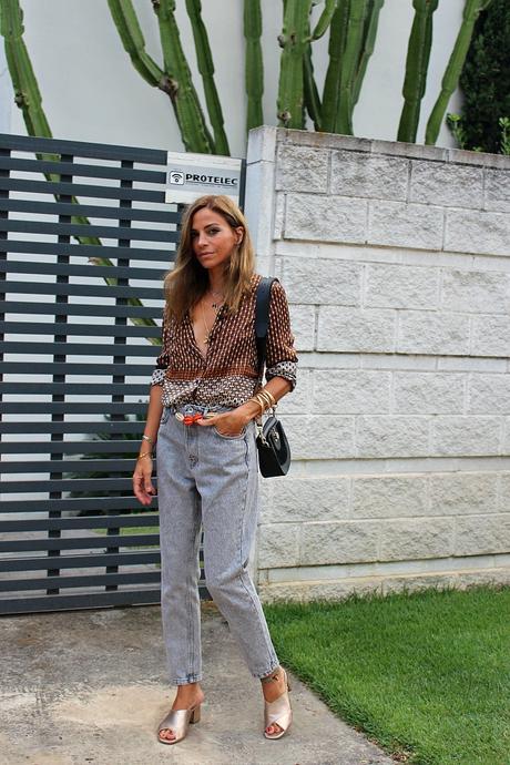 vintage camisa y mommy pants