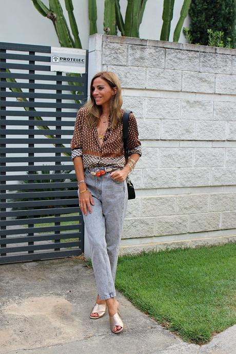vintage camisa y mommy pants