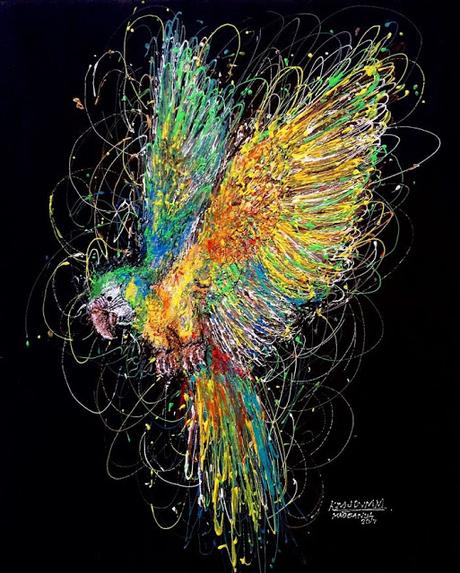 La enfermera que pinta hermosos cuadros con jeringas