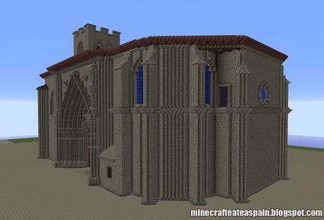 Réplica Minecraft: Iglesia de San Juan (Aranda de Duero), Burgos, España.