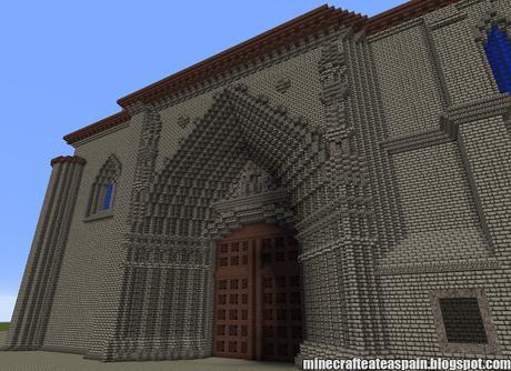 Réplica Minecraft: Iglesia de San Juan (Aranda de Duero), Burgos, España.