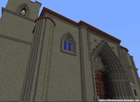 Réplica Minecraft: Iglesia de San Juan (Aranda de Duero), Burgos, España.